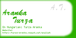 aranka turza business card